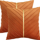Luxury Velvet Pillow Covers 18x18 Pack of 2