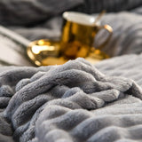 Ultra Soft Velvet Corduroy Duvet Cover Set 3pcs