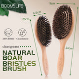 BOOMSLIFE Boar Bristle Hair Brush for Women