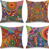 Colorful Bohemian Throw Pillow Cover for Home Decor