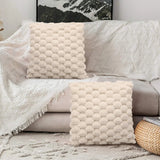 Super Soft Cozy Faux Fur Throw Pillow Covers 2pcs