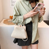 Fashion Weave Straw Shoulder Bag for Women