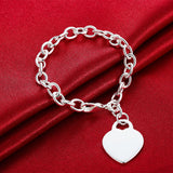 New High Quality 925 Sterling Silver Twisted Rope Bracelet
