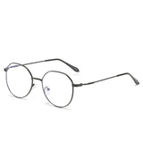 Metal Round Anti Blue Light Glasses Classic Style  Clean Vanilla Store