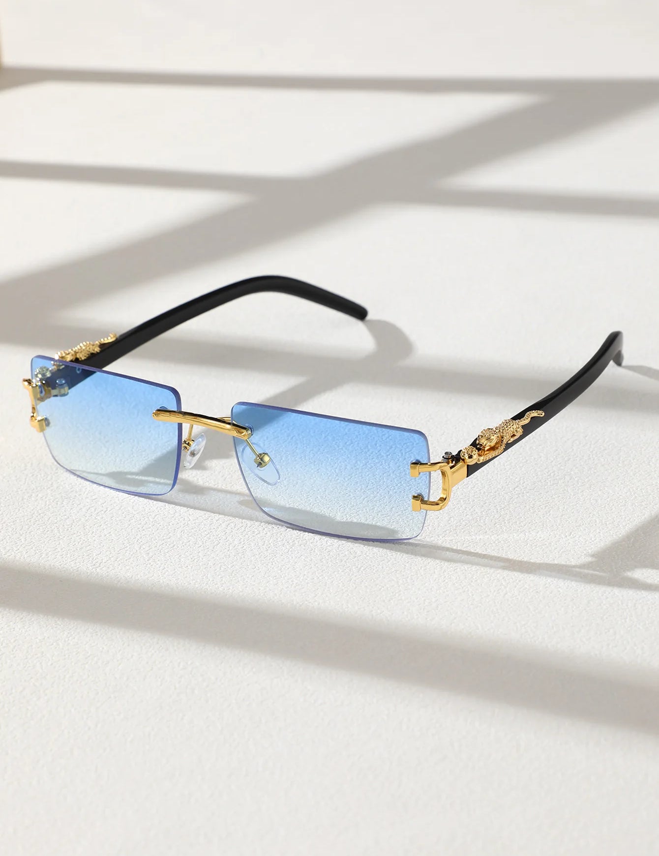 Trendy Frameless Rectangular Sunglasses - 1/2 PCS