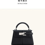 2025 JW PEI Trapezoidal Leather Women's Bag Crossbody