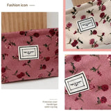 New Small Women's Cosmetic Bag with Floral Design  Clean Vanilla Store