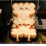 Cute Simulation Bread Toast Cushion Pillow 1pc