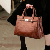 Soft Leather 3-Layer Women Single Shoulder Bag