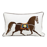 Luxury Horse Embroidery Cushion Cover Set of 2