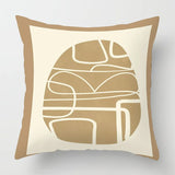 Scandinavian Abstract Style Pillow Cover 18x18 inches