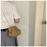 Summer Designer Straw Weaving Crossbody Bag