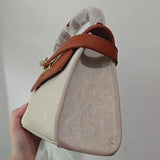 2025 JW PEI Trapezoidal Leather Women's Bag Crossbody