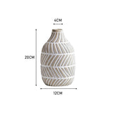 Lifeideas Nordic Style White Ceramic Round Vase  Clean Vanilla Store