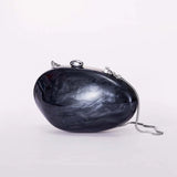 Acrylic Clutch Egg Purse with Chain for Women