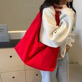 Casual Large Capacity Retro Drawstring Crossbody Bag