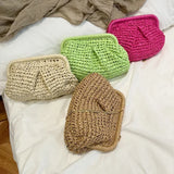 Summer Designer Straw Weaving Crossbody Bag