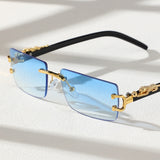 Trendy Frameless Rectangular Sunglasses - 1/2 PCS