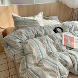 Nordic Sling Cotton Pink Stripes Duvet Cover 150x200