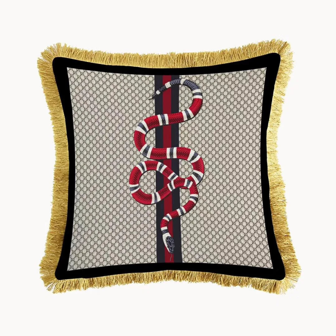 Luxury Tiger Printing Velvet Pillowcase 45x45cm