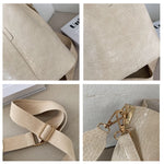Vintage Crocodile Pattern Crossbody Bag for Women  Clean Vanilla Store