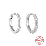 CANNER Double Circle 925 Silver Hoop Earrings