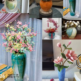 Retro Handmade Ceramic Flower Vase White Modern Minimalist Sle