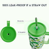 Meoky 40oz Tumbler with Straw, Insulated Car Mug