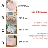 Quilted Cotton Retro Cherry Travel Cosmetic Bag  Clean Vanilla Store