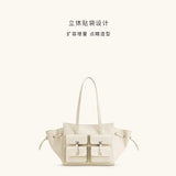 JW Pei Large Capacity Motorcycle Tote Bag Female