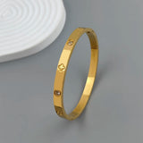 New Four-Leaf Clover Gold-Plated Bracelet