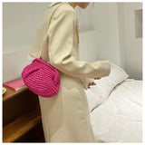 Summer Designer Straw Weaving Crossbody Bag