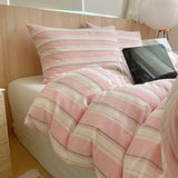 Nordic Sling Cotton Pink Stripes Duvet Cover 150x200