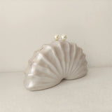 Original Shell Half Room Beaded Bag Clutch