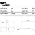 Stylish Unisex Oval Sunglasses Retro Shades for Summer Fun  Clean Vanilla Store