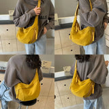Lightweight Large Capacity Canvas Crossbody Bag