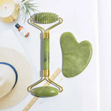 2pcs Jade Gua Sha Massagers for Face & Body