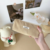 Retro Corduroy Cosmetic Storage Bag for Women