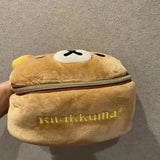 Kawaii Rilakkuma Plush Oval Makeup Bag for Girls