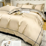 Svetanya Embroidery 100% Egyptian Cotton Bedding Set 4pcs