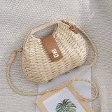 New Fashionable Women's Hand-held Straw Bag