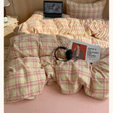 Nordic Sling Cotton Pink Stripes Duvet Cover 150x200