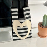 Designer Plaid Woven Shoulder Bag Tote Chic