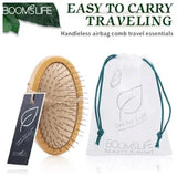 Luxurious Sandalwood Hair Brush for Scalp Massage