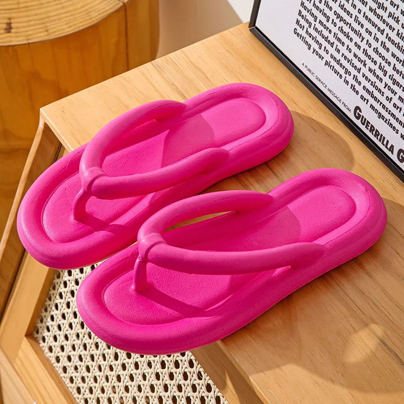 Soft Sole EVA Women's Flip Flops Non-slip Cloud Slides