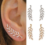 Hollow Out Leaves Earrings for Women Unique Design