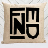 Luxurious F Pillow Cover, Geometry Lattice Art