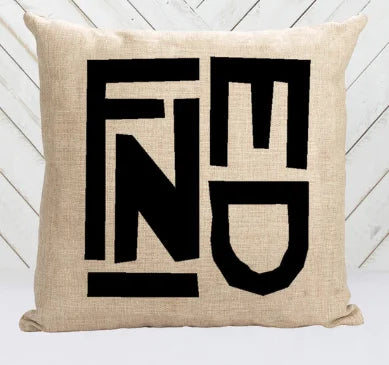 Luxurious F Pillow Cover, Geometry Lattice Art
