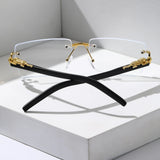 Trendy Frameless Rectangular Sunglasses - 1/2 PCS