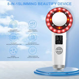 HIFU LED Red Light Face Lifting Machine Facial Appliance Skincare Red Light Therapy Vibrating Beauty Health Portable Airbrush - Clean Vanilla